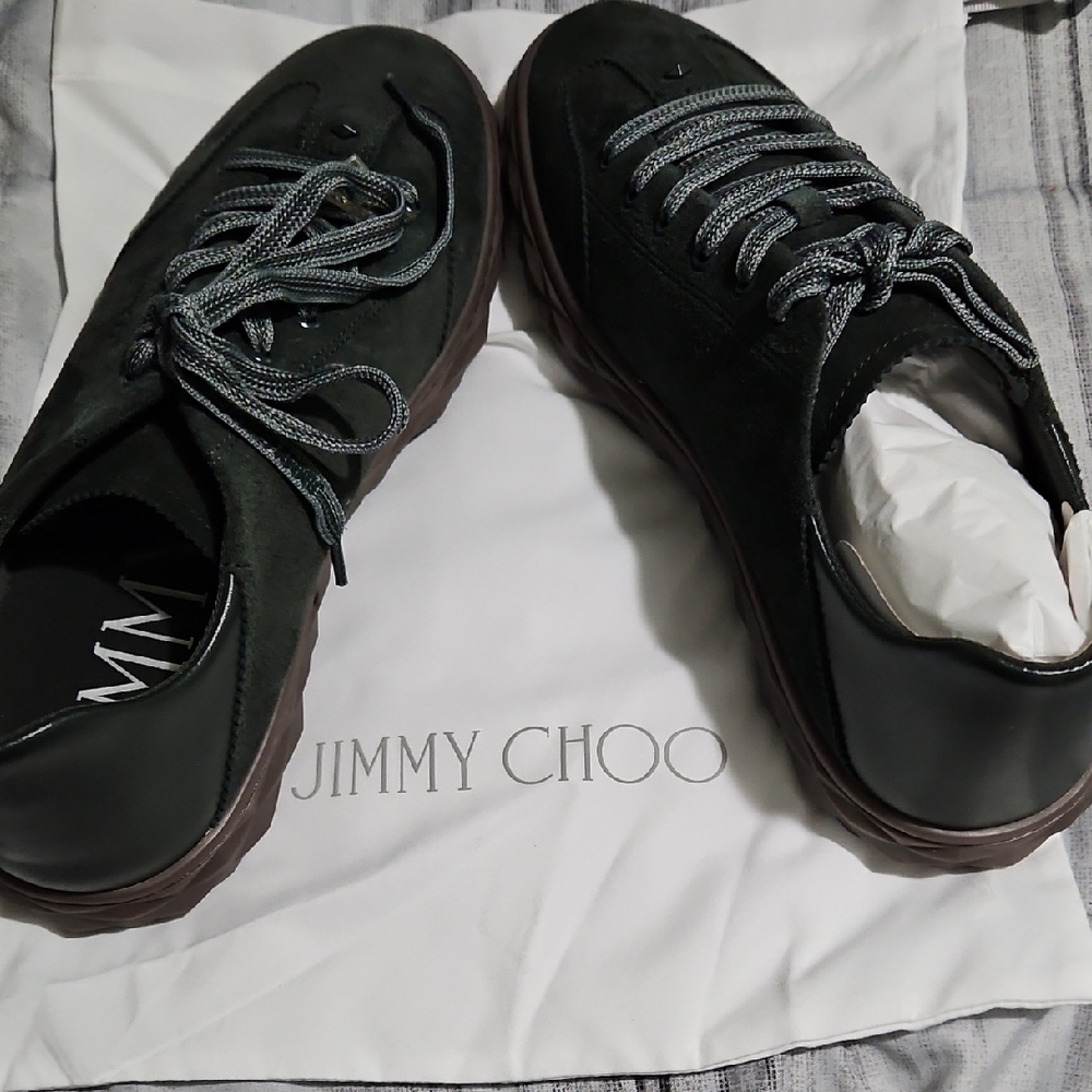 Jimmy Choo Black and Gray Men's Sneakers